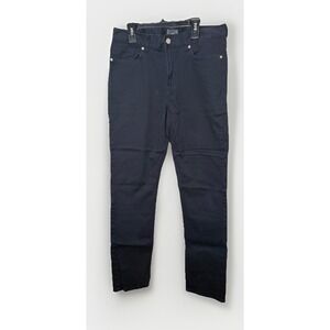H&M Men's Black Slim Fit Pants 30 Waist Cotton Elastane Twill Casual
